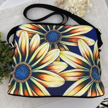 Load image into Gallery viewer, Happy Daisies- Canvas Zipper Crossbody