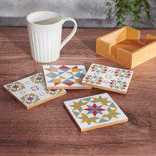 Load image into Gallery viewer, Quilty Star Coaster Set