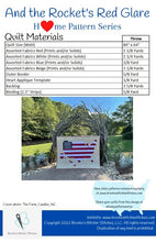 Load image into Gallery viewer, And The Rocket's Red Glare Pixelated Quilt Pattern - Brooke's Bitchin' Stitches