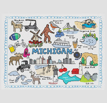 Load image into Gallery viewer, Michigan Wanderer Glass Mason Jar