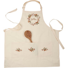 Load image into Gallery viewer, Gather Embroidered Apron