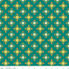 Load image into Gallery viewer, Teal Flower Clusters - Autumn Afternoon