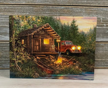 Load image into Gallery viewer, Cabin Life - Tabletop Lighted Canvas
