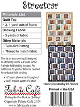 Load image into Gallery viewer, Streetcar - Three Yard Quilt Pattern
