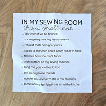 Load image into Gallery viewer, Sewing Room Rules Panel - Staci W Quilts