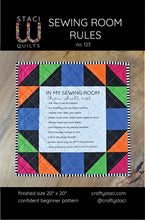 Load image into Gallery viewer, Sewing Room Rules Panel and Pattern - Staci W Quilts
