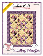 Load image into Gallery viewer, Tumbling Triangles - Three Yard Quilt Pattern