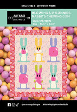 Load image into Gallery viewer, Blowing Up Bunnies - Rabbits Chewing Gum - Art East Quilt Co