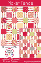 Load image into Gallery viewer, Picket Fence Quilt Pattern - Busy Hands
