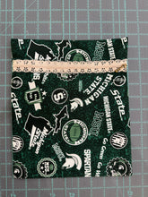 Load image into Gallery viewer, MSU Tan Handmade Zipper Bag - Cassy Raymond
