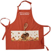 First We Gobble, Then We Wobble Embroidered Apron