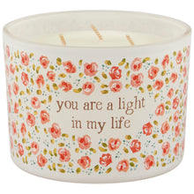 Load image into Gallery viewer, You Are A Light In My Life Rose Candle
