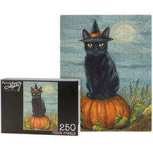 Load image into Gallery viewer, Black Cat Witch 250pc Puzzle
