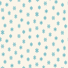 Load image into Gallery viewer, Cream and Light Blue Snowflakes - Winter In Snowtown
