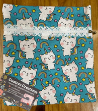 Load image into Gallery viewer, Unicorn Kitty Handmade Zipper Bag - Cassy Raymond
