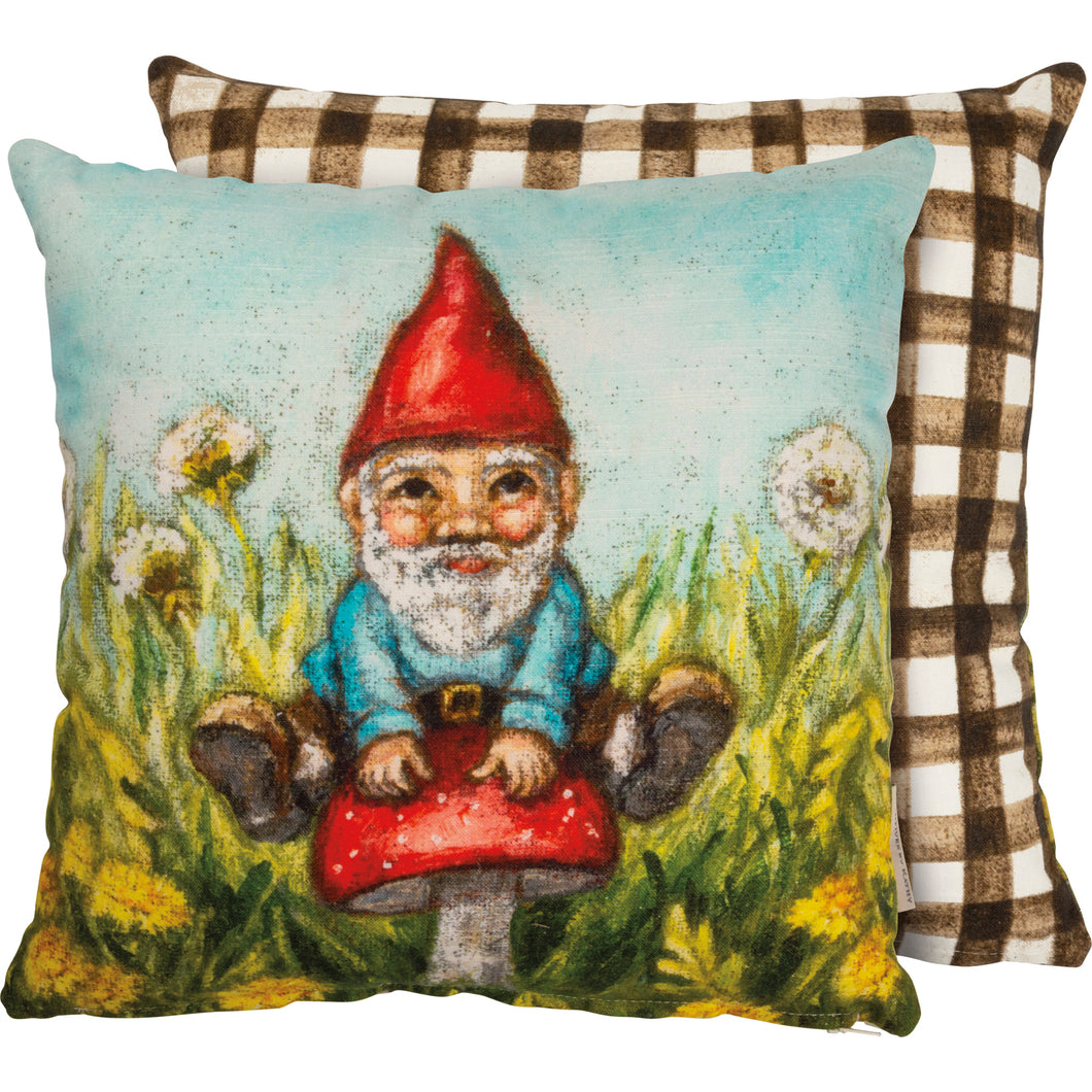 Mushroom Gnome Pillow