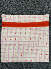 Load image into Gallery viewer, Stitchy Red Handmade Zipper Bag - Cassy Raymond
