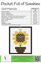 Load image into Gallery viewer, Pocket Full Of Sunshine Pixelated Quilt Pattern - Brooke's Bitchin' Stitches
