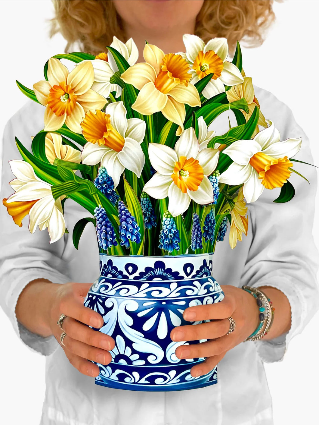 Fresh Cut Paper Bouquet - English Daffodils