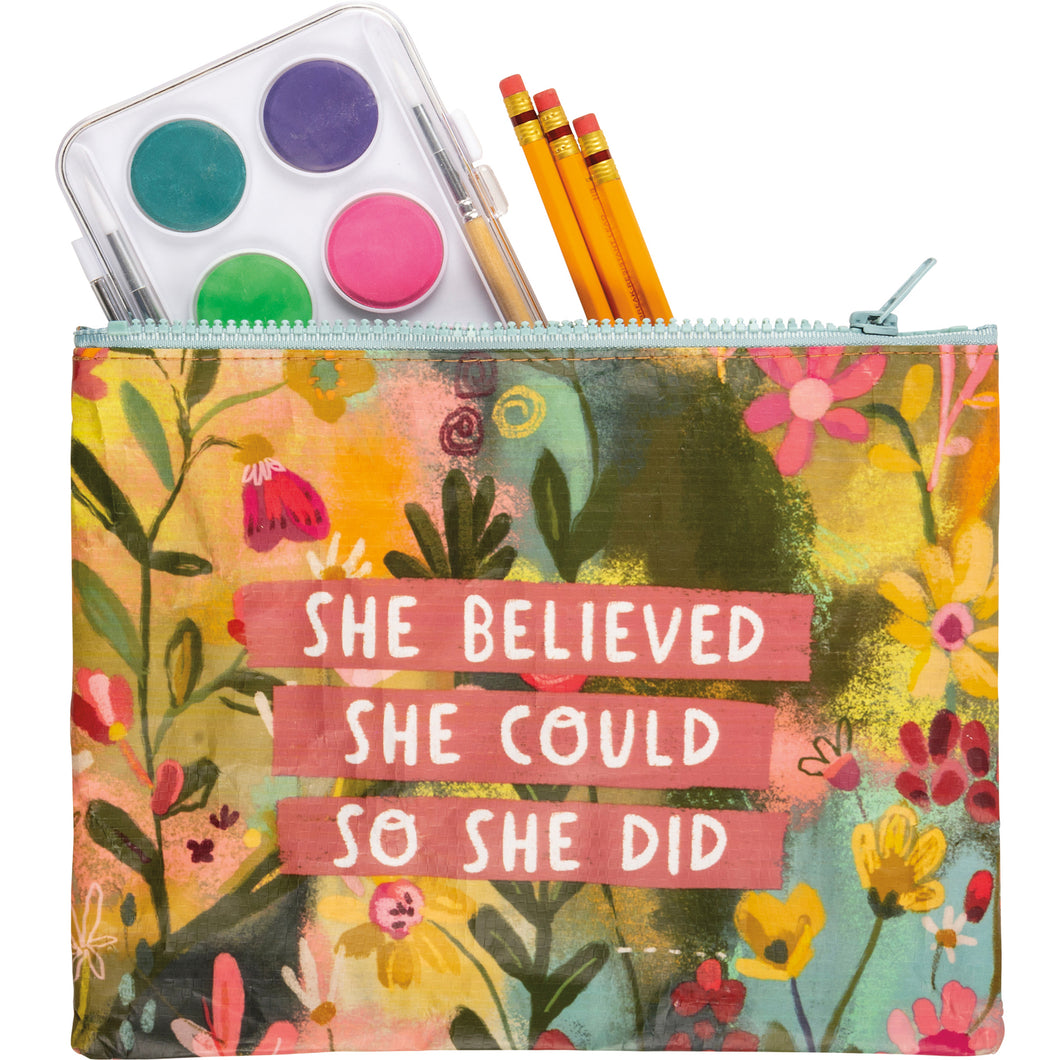 She Believed She Could So She Did - Zipper Pouch
