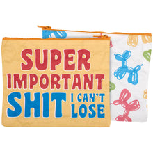 Load image into Gallery viewer, Super Important Shit I Can't Lose Zipper Pouch
