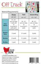 Load image into Gallery viewer, Off Track Quilt Pattern - Cluck Cluck Sew
