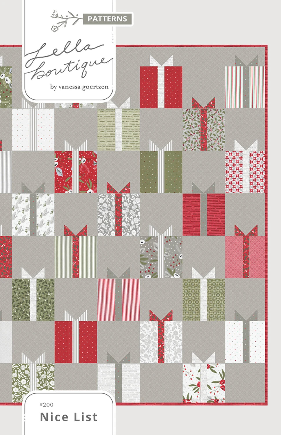 Nice List Quilt Pattern - Lella Boutique