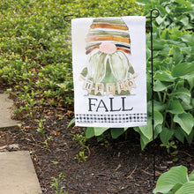 Load image into Gallery viewer, Hello Fall Gnome Garden Flag
