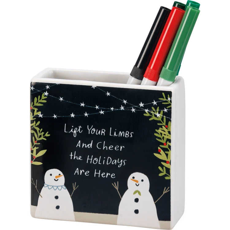 Lift Your Limbs And Cheer Square Vase