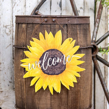 Load image into Gallery viewer, Sunflower Welcome Sign
