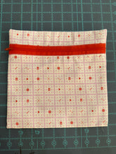 Load image into Gallery viewer, Stitchy Red Handmade Zipper Bag - Cassy Raymond
