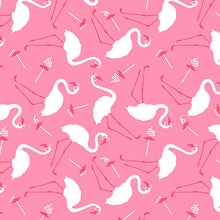 Load image into Gallery viewer, Flamingos and Silly Straws - Tropical Bird Bath
