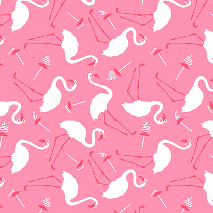 Flamingos and Silly Straws - Tropical Bird Bath