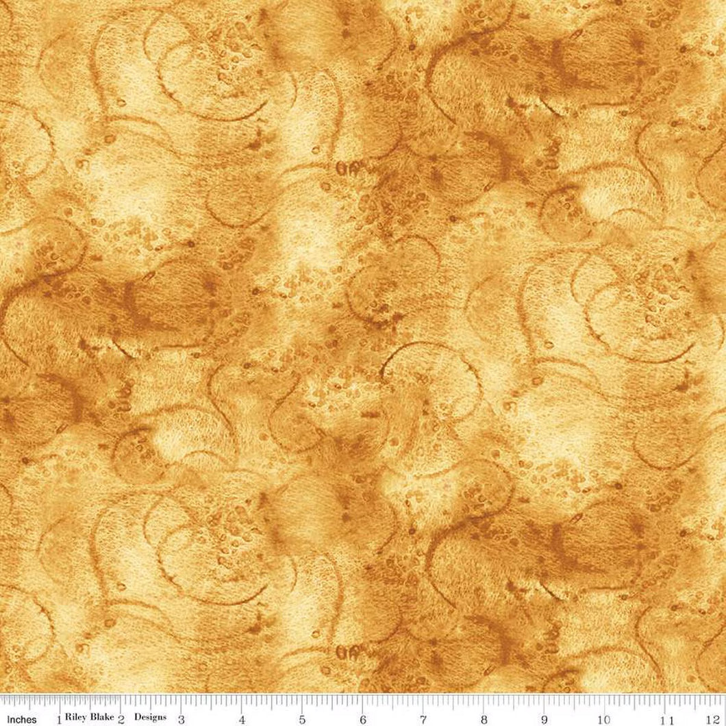 Ochre - Painter’s Watercolor Swirl