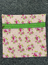 Load image into Gallery viewer, Vintage Roses Green Handmade Zipper Bag - Cassy Raymond

