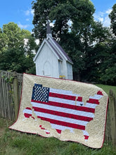 Load image into Gallery viewer, And The Rocket's Red Glare Pixelated Quilt Pattern - Brooke's Bitchin' Stitches

