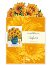 Load image into Gallery viewer, Fresh Cut Paper Bouquet - Sunflowers Blue Vase
