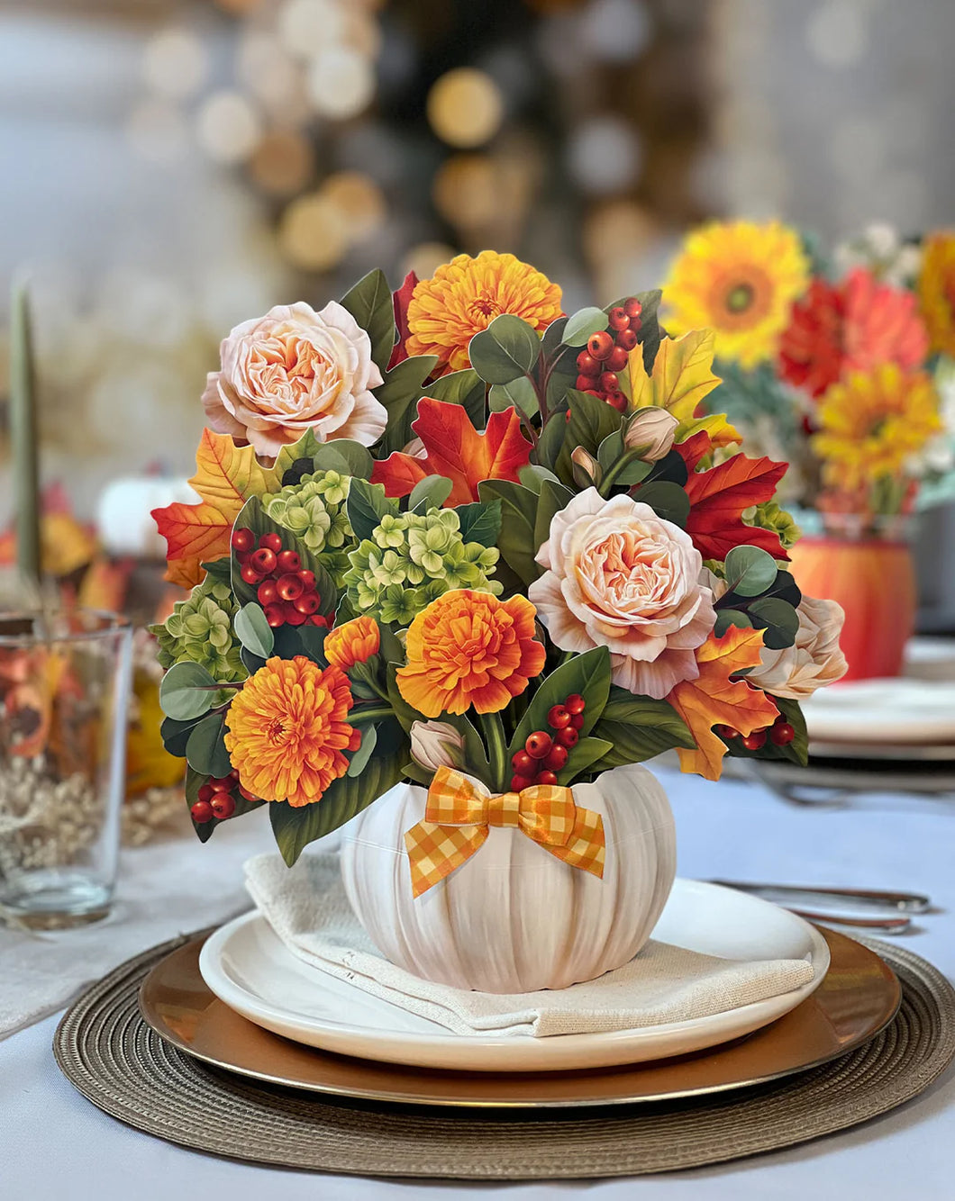 Fresh Cut Paper Bouquet - Pumpkin Spice