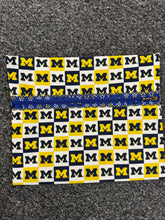 Load image into Gallery viewer, U Of M Blue Handmade Zipper Bag - Cassy Raymond
