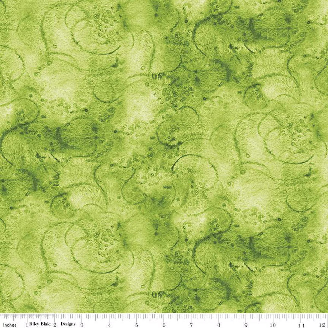 Lime - Painter’s Watercolor Swirl