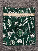 Load image into Gallery viewer, MSU Tan Handmade Zipper Bag - Cassy Raymond
