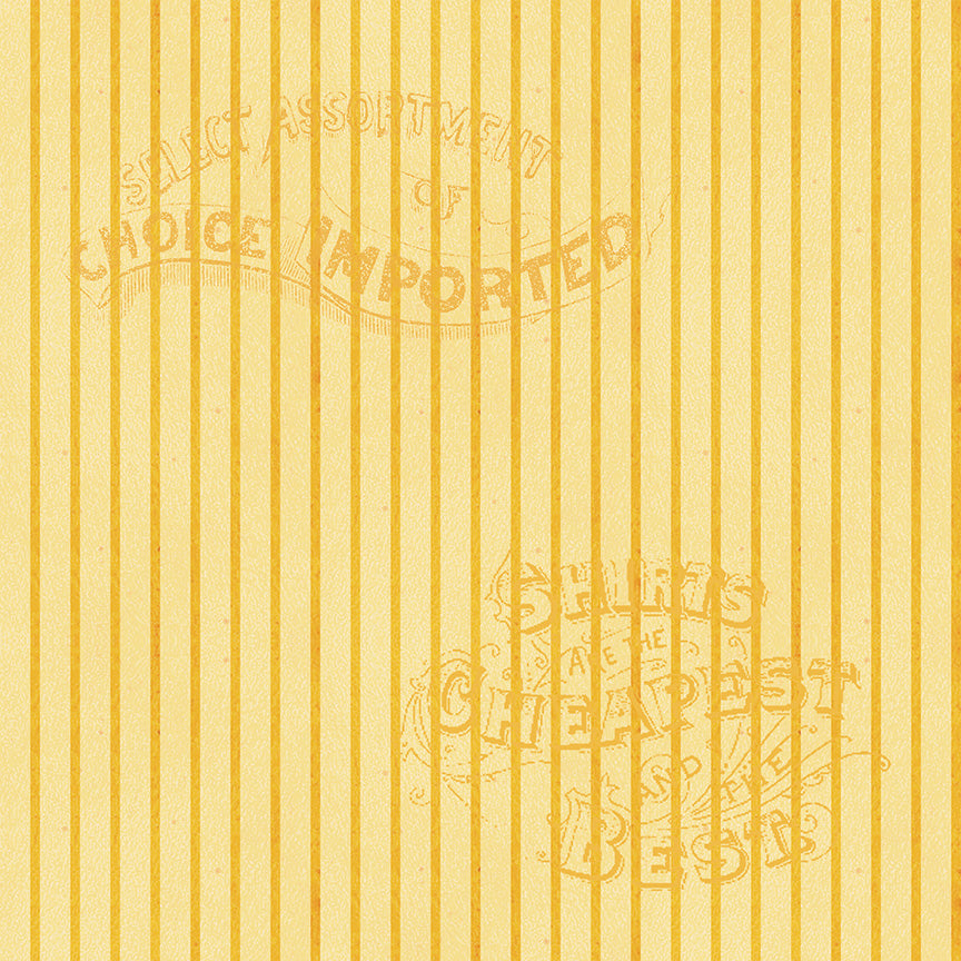 Yellow Silver Lining Stripe - Pumpkin Patch