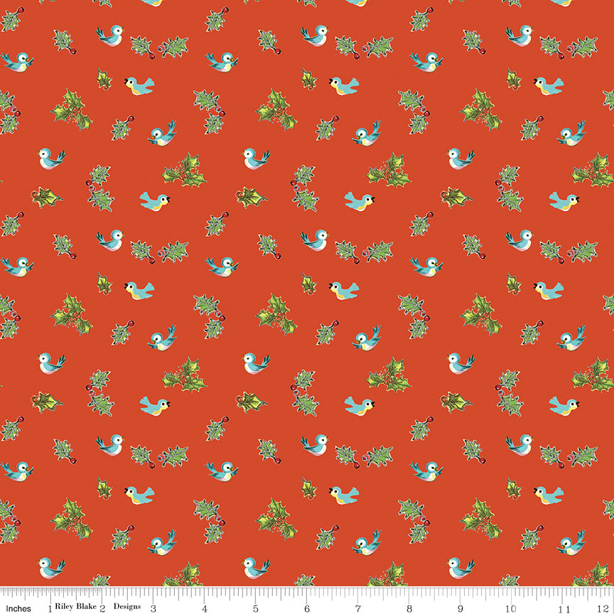 Red Holly Birds - Jingle Bells