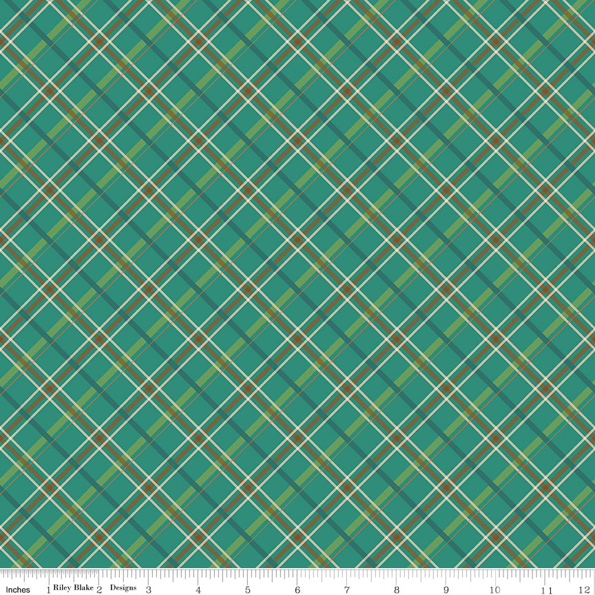 Teal Plaid - Autumn Afternoon