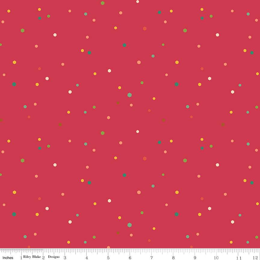 Berry Hexi Dots - Autumn Afternoon