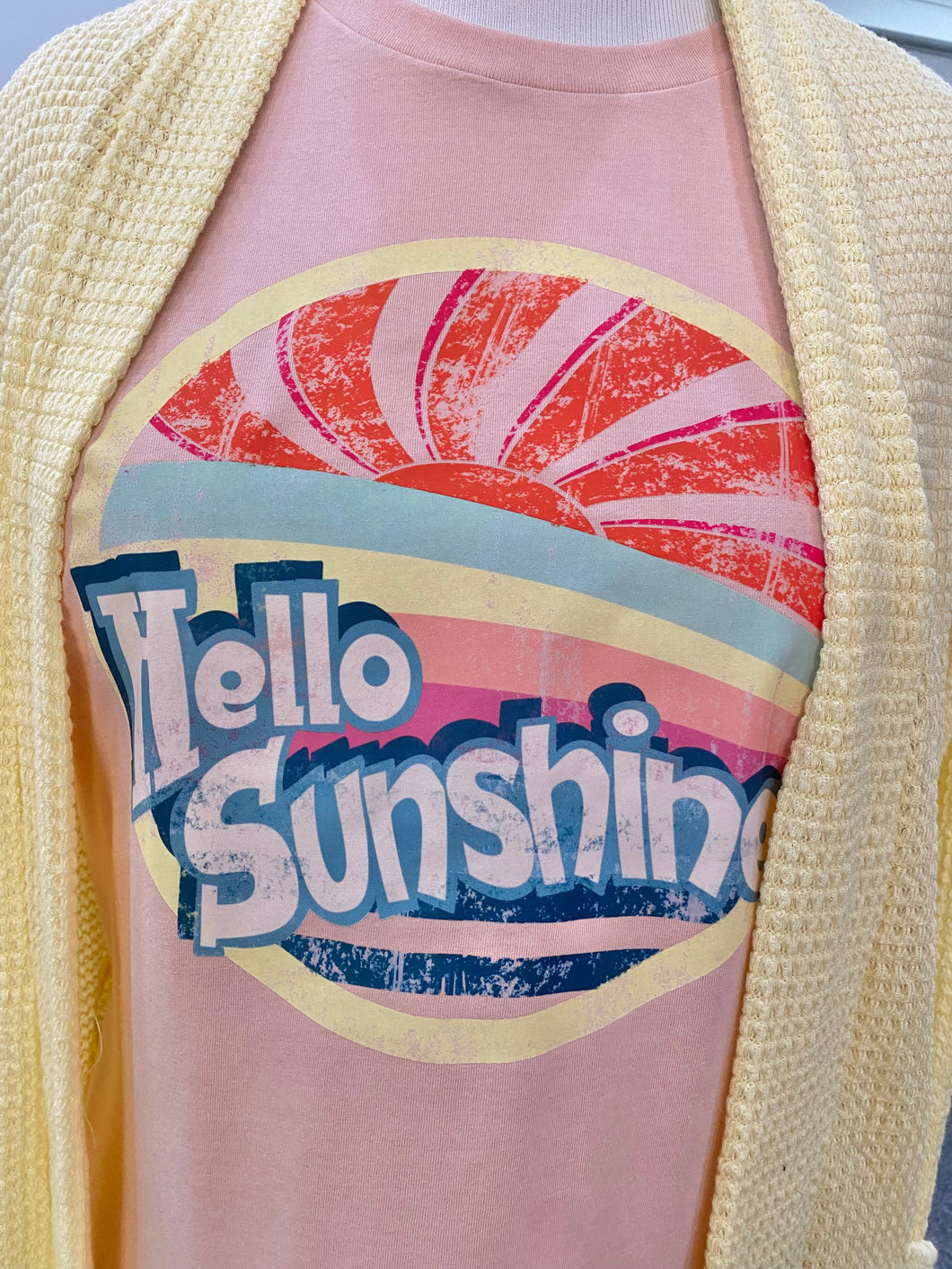 Peach Hello Sunshine T-Shirt