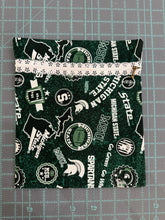 Load image into Gallery viewer, MSU White Handmade Zipper Bag - Cassy Raymond
