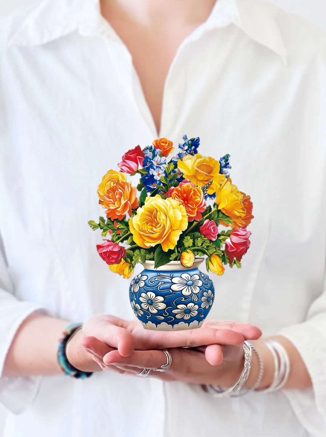 Fresh Cut Paper Bouquet - MINI Sorbet Roses