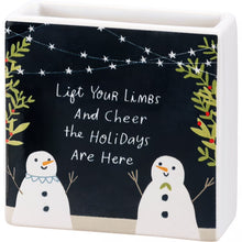 Load image into Gallery viewer, Lift Your Limbs And Cheer Square Vase
