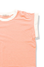 Load image into Gallery viewer, Coral Striped Contrast Top
